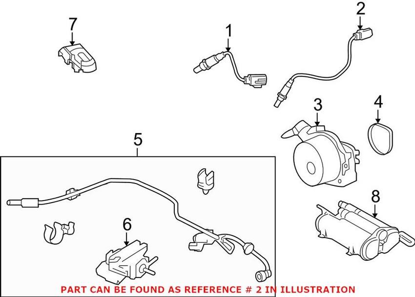 Land Rover Oxygen Sensor - Rear Driver Side LR013661